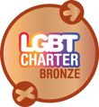 LGBT Charter Bronze Award badge recognising commitment to LGBTQ+ inclusion and equality.